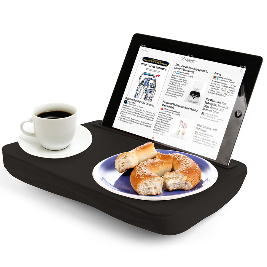 US039-BK Столик-поднос 29 х 24 черный Kikkerland 