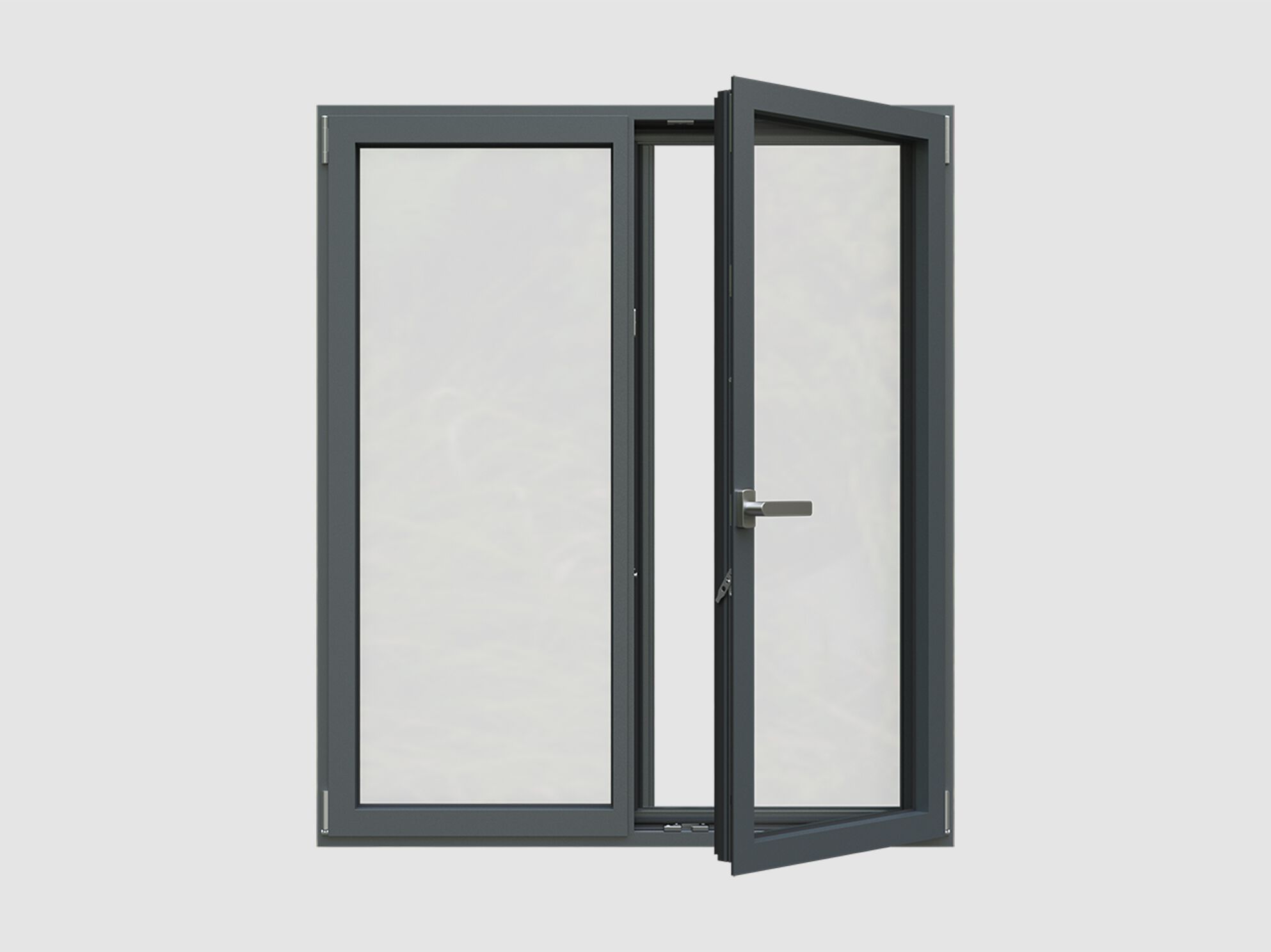 Алюминиевое створчатое окно QFORT Stars ARCH-00116653