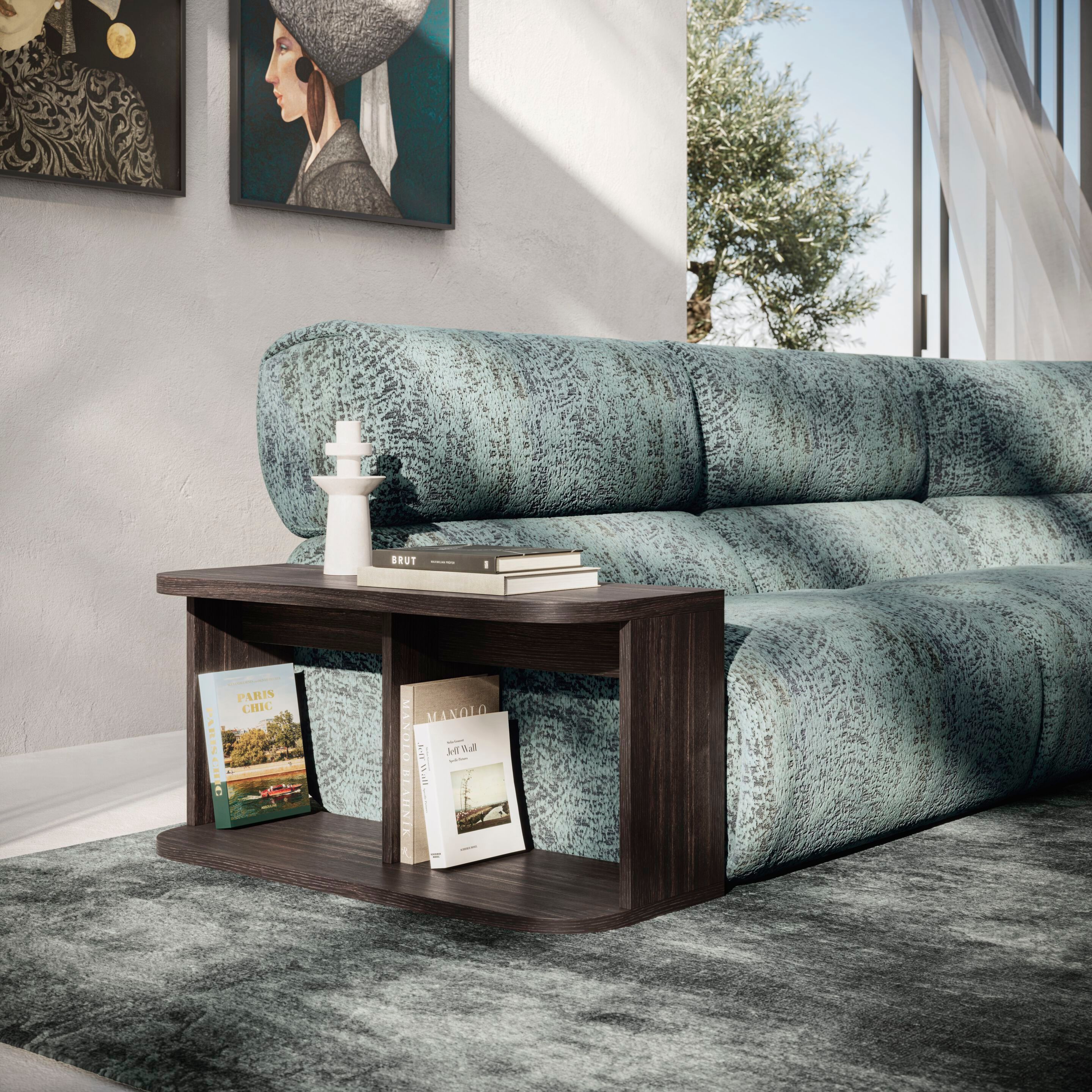 Модульный тканевый диван с журнальной стойкой Natuzzi Italia момент ARCH-00111418 - Вид №2