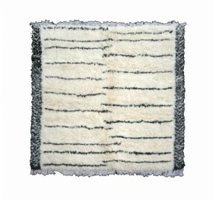 AFOLKI Ковер из шерсти с длинным ворсом и узором Beni ourain Ta939be