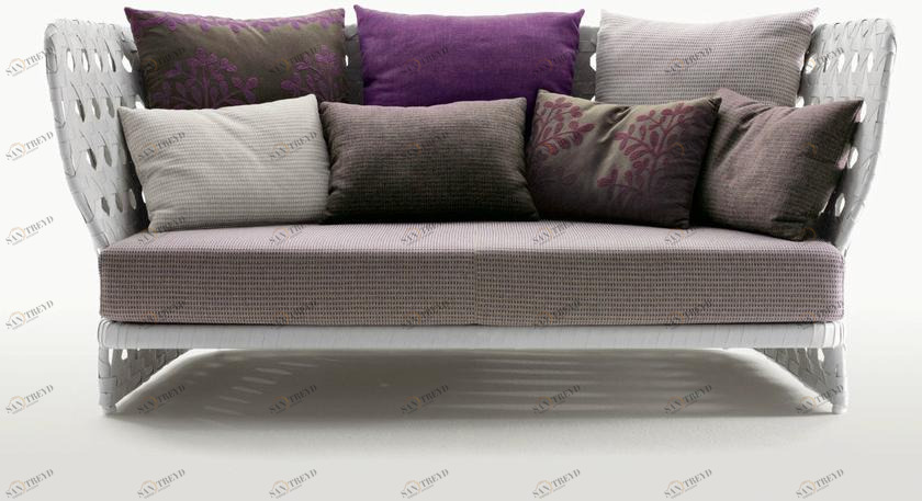 B&B Italia Outdoor 3-х местный полиэтиленовый диван Canasta sun-id-1417539