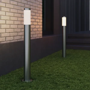 Фонарный столб без источника света уличный Kreaforta Begnas 80 см цвет хром