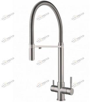 Zorg ZR 337 YF nickel Смеситель для кухни Zorg 586х230 