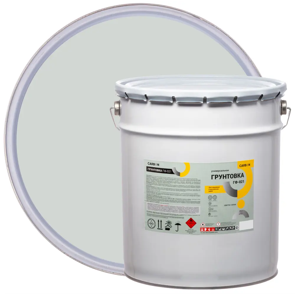 Грунтовка ГФ-021 Carbon светло-серая 25 кг 82746284 STLM-2113858 