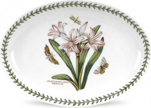 10569185 Portmeirion Блюдо овальное Portmeirion Ботанический сад.Белладонна 28см, фарфор Фарфор