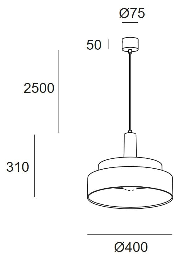 Алюминиевый подвесной светильник LedsC4 KEOPS ARCH-00081347 - Вид №9