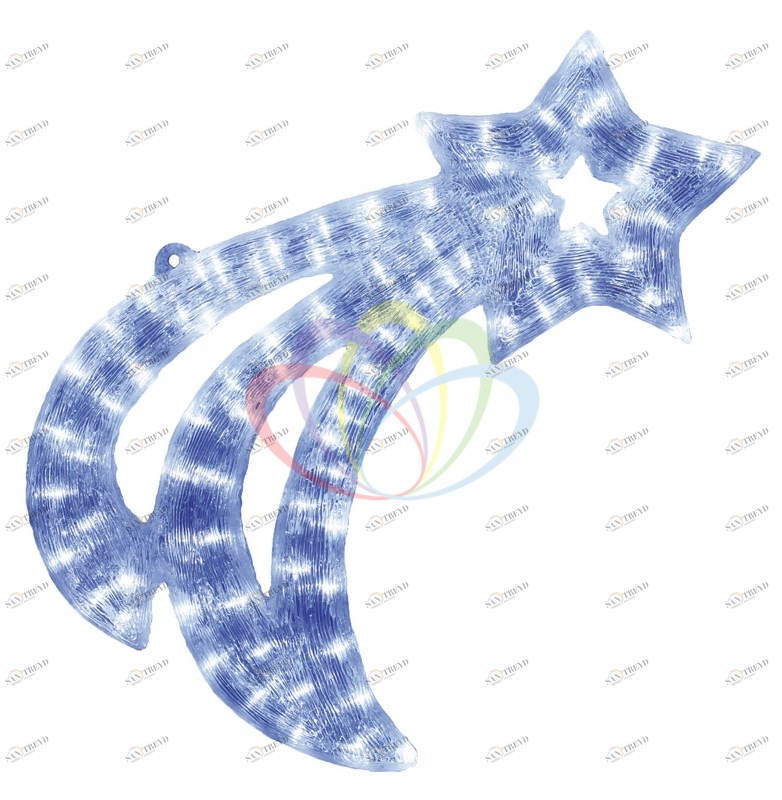 Светодиодная фигура "Летящая Звездочка" 62см SUPERNW СВЕТОВЫЕ ФИГУРЫ 217519 Белый 