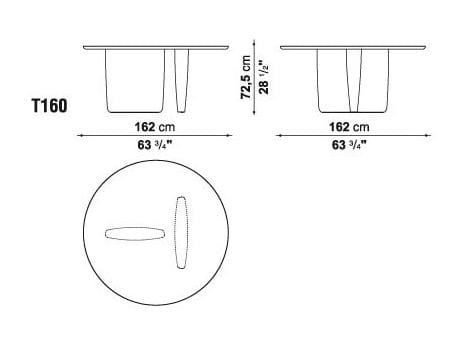 Мраморный стол B&B Italia Тоби-Иши ARCH-00141166 - Вид №3