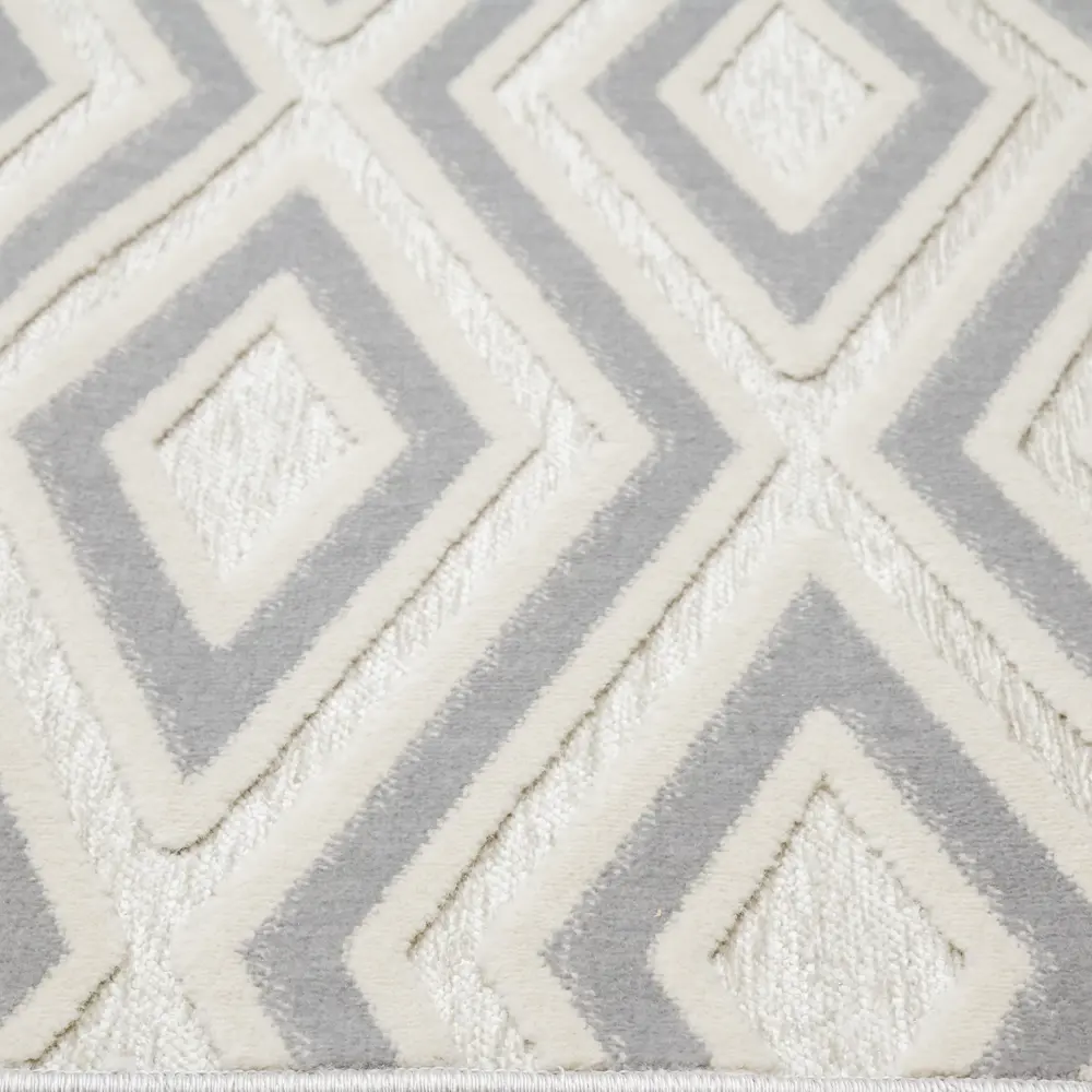 Ковер полипропилен Элис 91E 100x200 см цвет серый CTIM STLM-2171383 - Вид №3