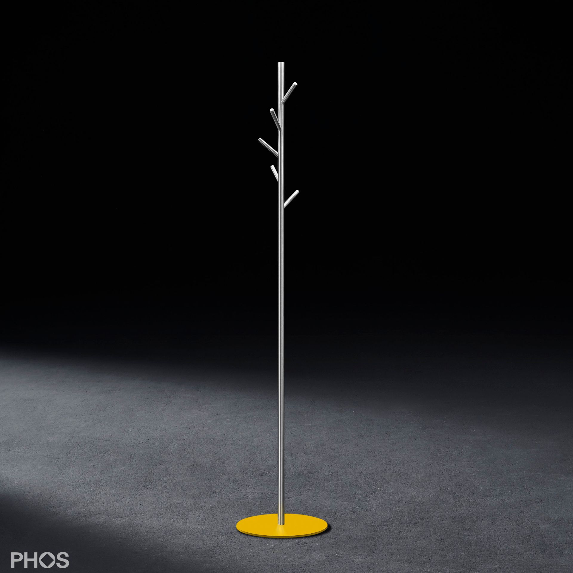 GSTR-BPGe Вешалка для одежды ramus, основание: желтое. PHOS 