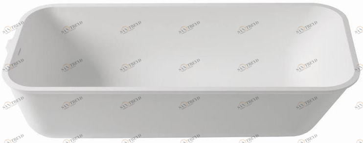 KRION Прямоугольная встраиваемая ванна из материала krion® 3-way T804 165x70 e