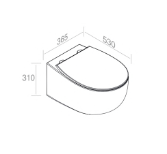 S555T0R0V6.114 Подвесной унитаз настенный Оранжевый A. e T. Italia Dot Италия AeT ITALIA DOT 2.0 - Вид №4