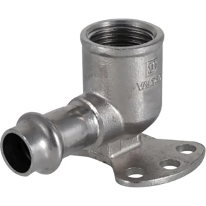 Водорозетка Valtec 1/2"x22 мм ВР нержавеющая сталь 82575887 STLM-2149826