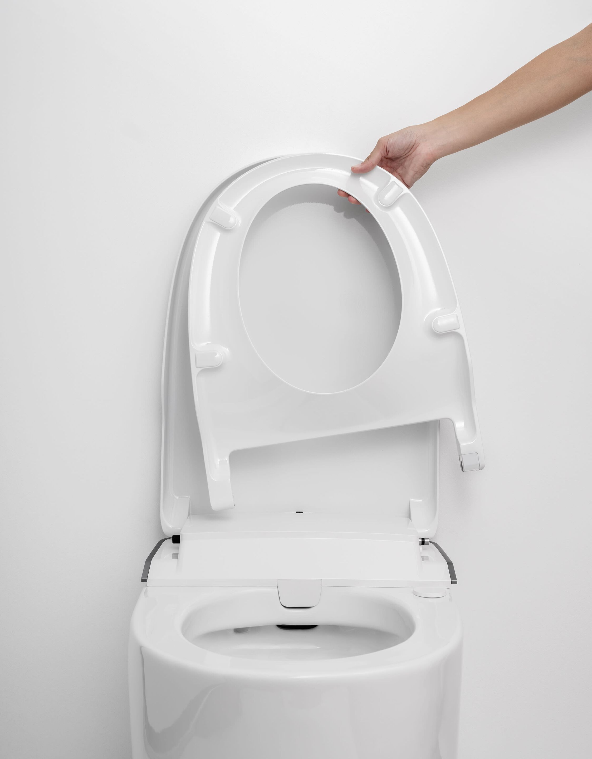 Керамический подвесной туалет для биде без бриды Roca in-Wash® Insignia ARCH-00010917 - Вид №3