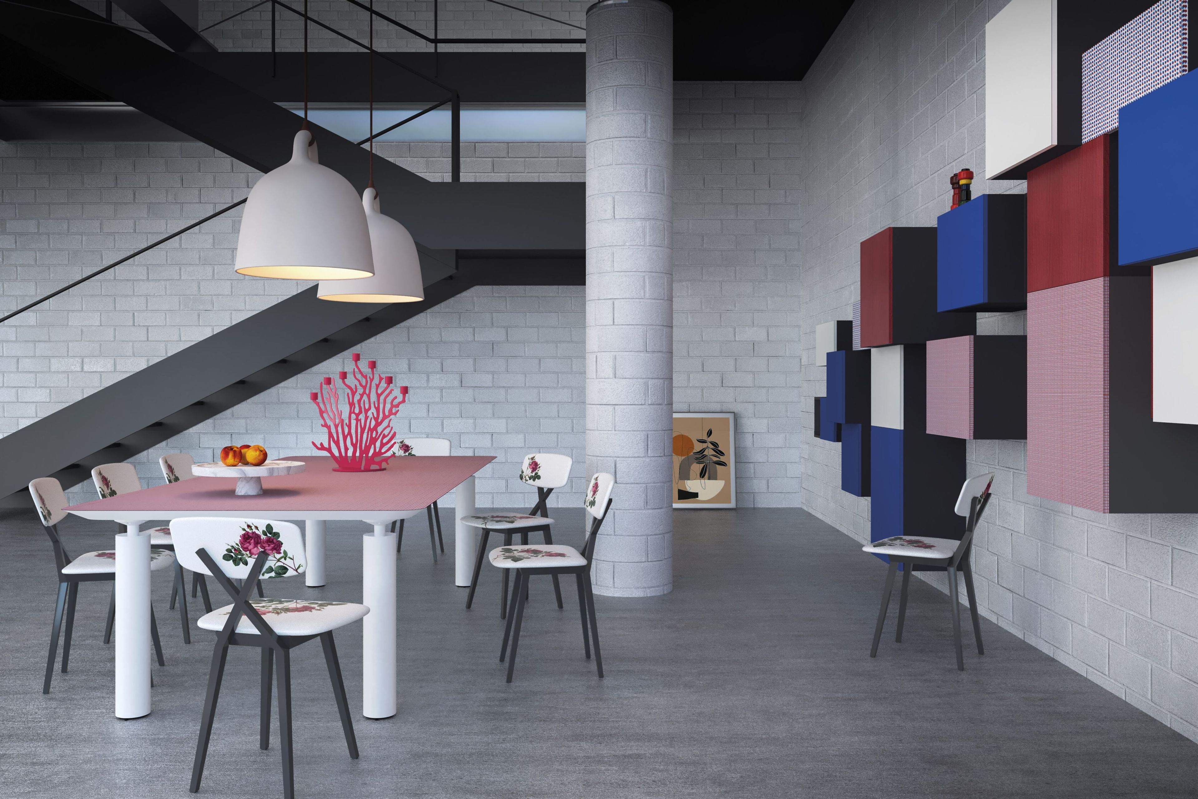 Кухня с островом De Rosso For_Me ARCH-00059713 - Вид №3