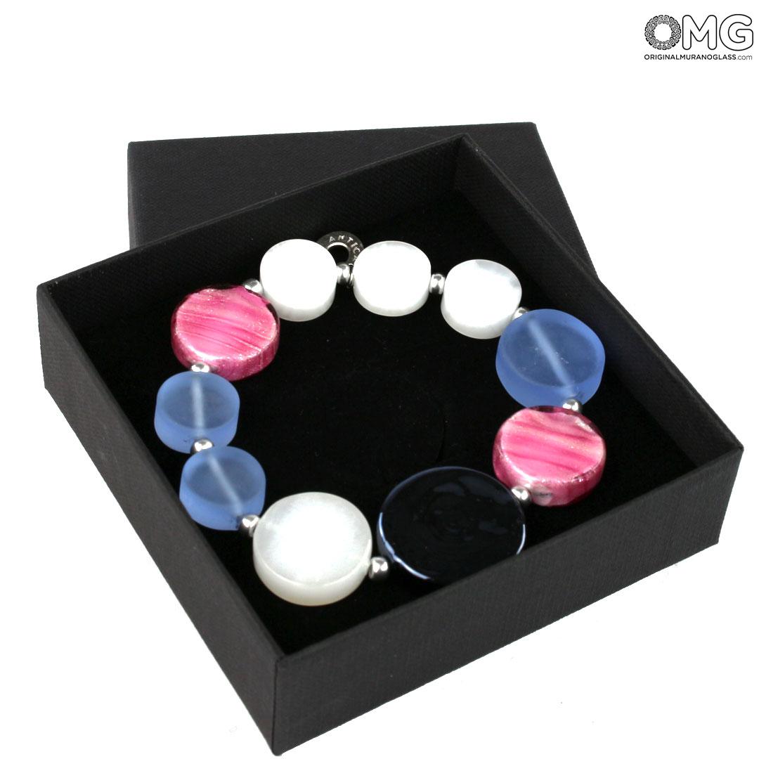 3938 ORIGINALMURANOGLASS Браслет Карамелька - Коллекция Antica Murrina - муранское стекло Original Murano Glass OMG 18 см  - Вид №1