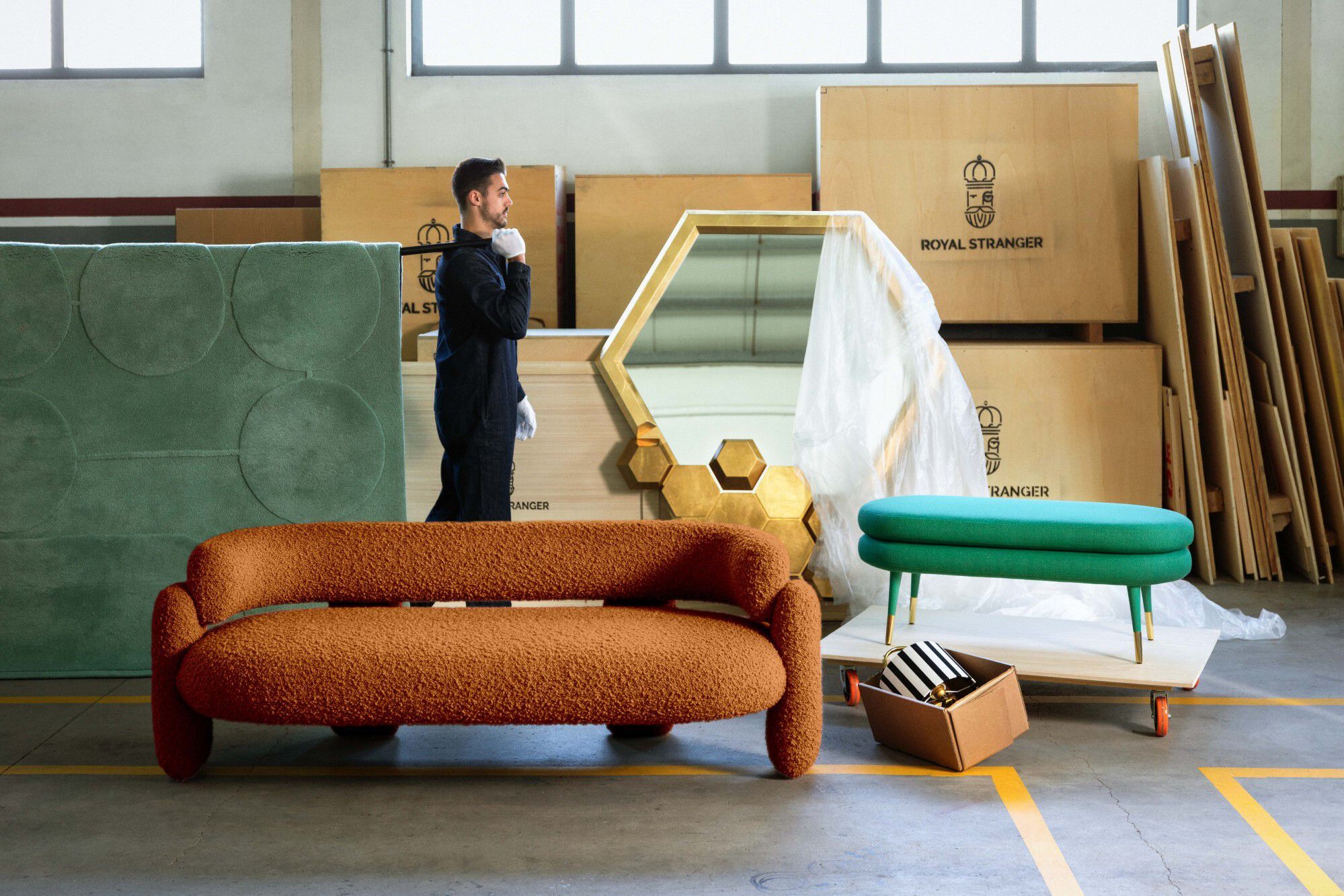 Шестигранное настенное зеркало ROYAL STRANGER ARCH-00011392 - Вид №1