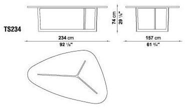 B&B Italia Стол со столешницей из МДФ Seven sun-id-1498342 - Вид №7