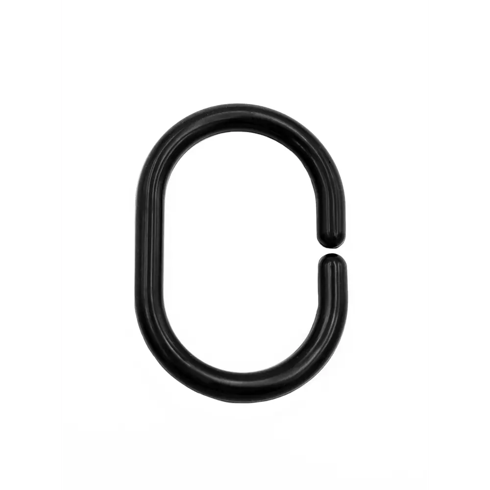 89263842 Кольца для шторы в ванную Bath Plus АК-05М цвет черный матовый 12 шт STLM-0982636 