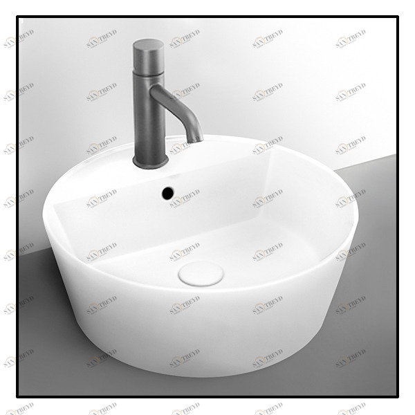 HALAT45 Накладная раковина на столешницу  круглая Ceramica Cielo 