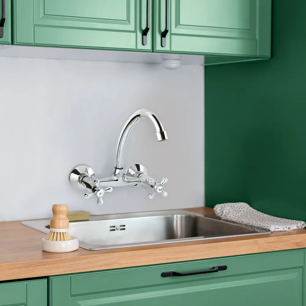 Смеситель для кухни Primavera Barletta настенный 24 см цвет хром Santreyd STLM-2009849 - Вид №5