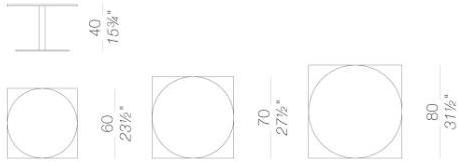 Lapalma Круглый лакированный журнальный столик Brio sun-id-1359573 - Вид №1