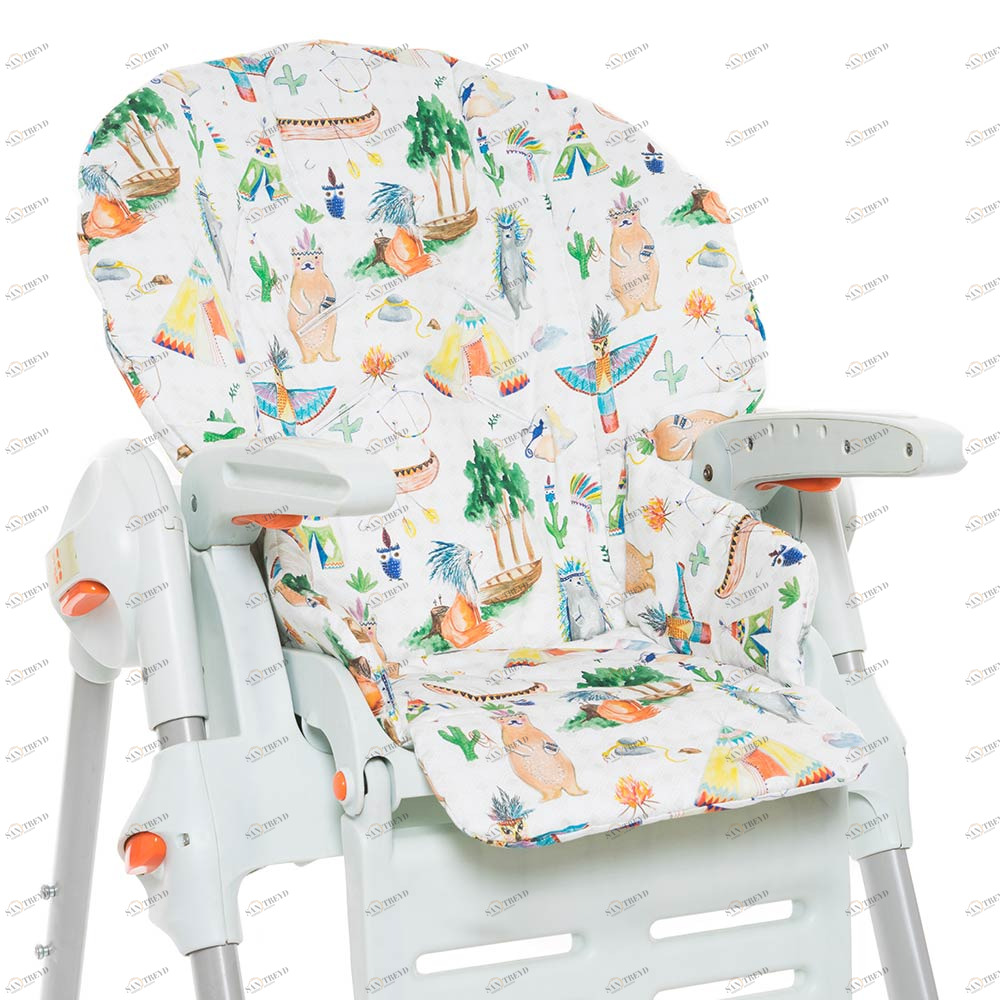 Съемный чехол для стульчика для кормления Native Party VAMVIGVAM  281621 Белый;желтый;зеленый Santreyd 