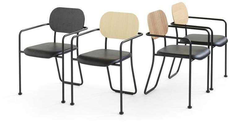 Blå Station Мягкое кожаное кресло с подлокотниками Åhus Bla Station sun-id-1485221 - Вид №1