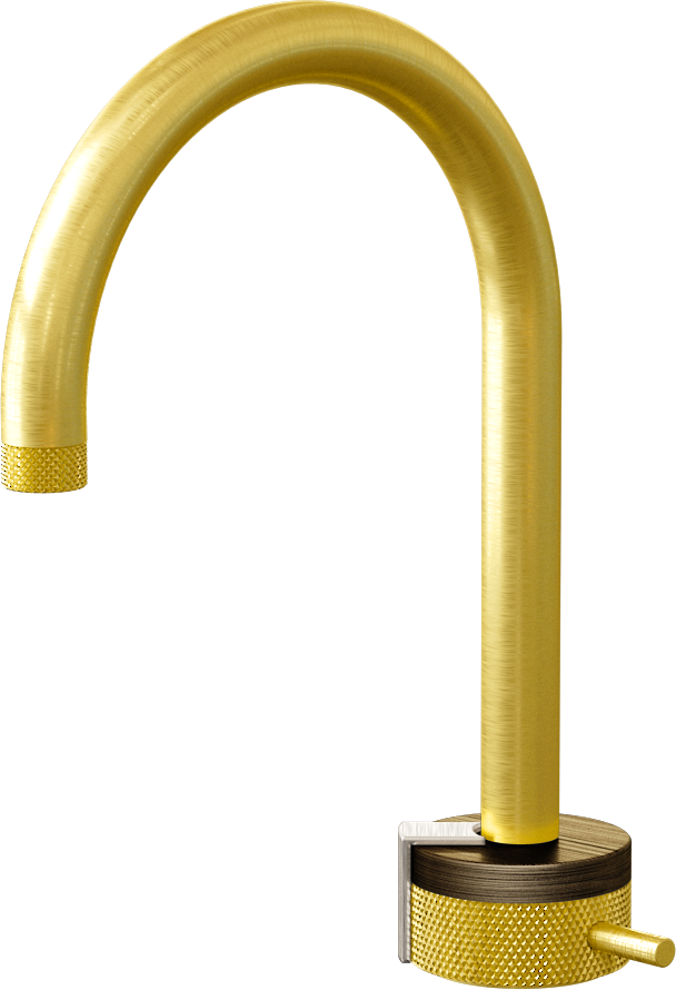 E-11502-R1VBB-L2BNi-BB Однорычажный прогрессивный смеситель для раковины - излив 16см GRAFF MOD+