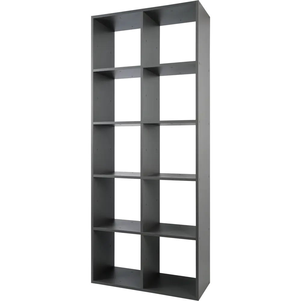 Стеллаж Spaceo KUB 10 секций 70x173x31.5 см ЛДСП цвет графит 82731894 STLM-2090815  - Вид №4