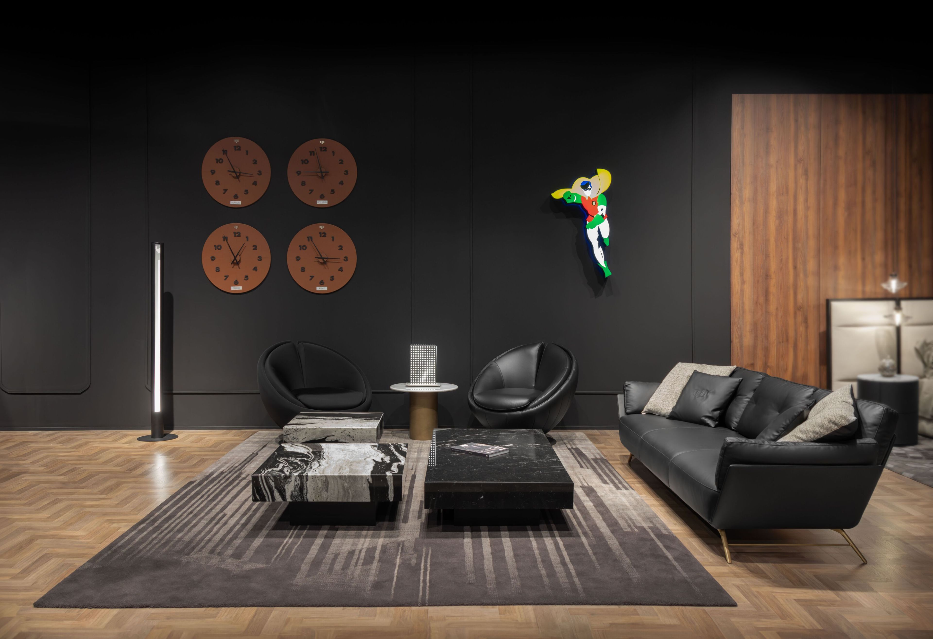 Кожаное вращающееся кресло Wayne Enterprises Home Collection WE-003/L ARCH-00086911 - Вид №2