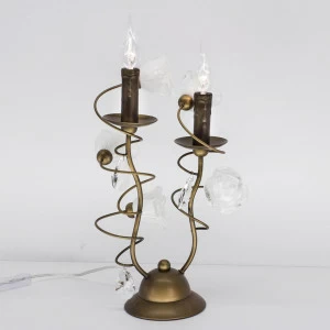 Настольная лампа Citilux Rosetta EL324T02.1 CITILUX ПОД СТАРИНУ, РОЗА, СВЕЧА, ФЛОРИСТИКА 191515 Коричневый;прозрачный