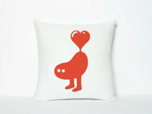 Moustache Подушка из ткани квадратная