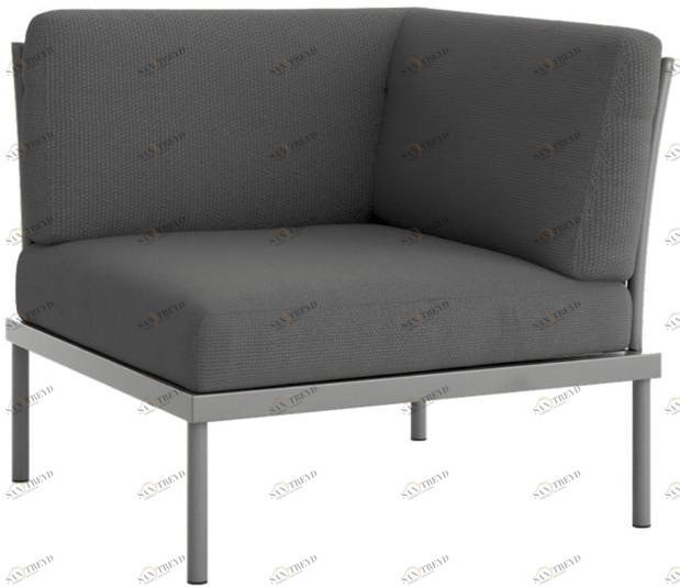 Atmosphera Угловое садовое кресло из ткани с подлокотниками Flash Fsh.pa