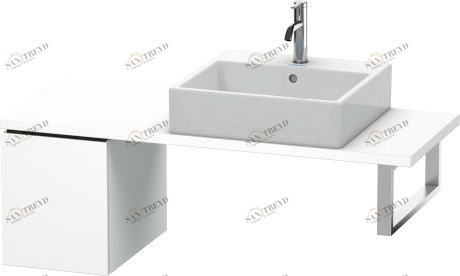 LC582001818 L-Cube Шкафчик для компактной консоли Белый матовый, декор Duravit