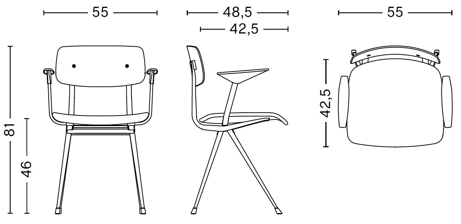 Деревянный стул с подлокотниками Hay RESULT ARCH-00036507 - Вид №12