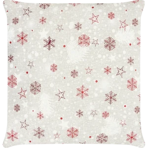 Подушка "Снежинки" 40x40 см цвет серый