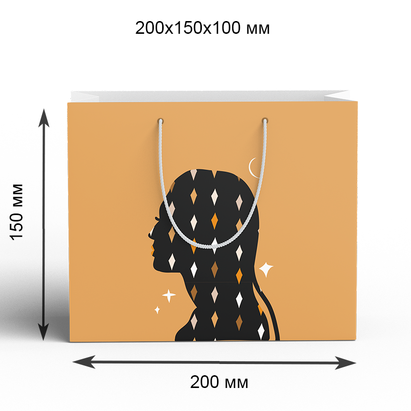 86578774 Пакет подарочный 20x15 см цвет бежевый STLM-0070211 СИМФОНИЯ  - Вид №1