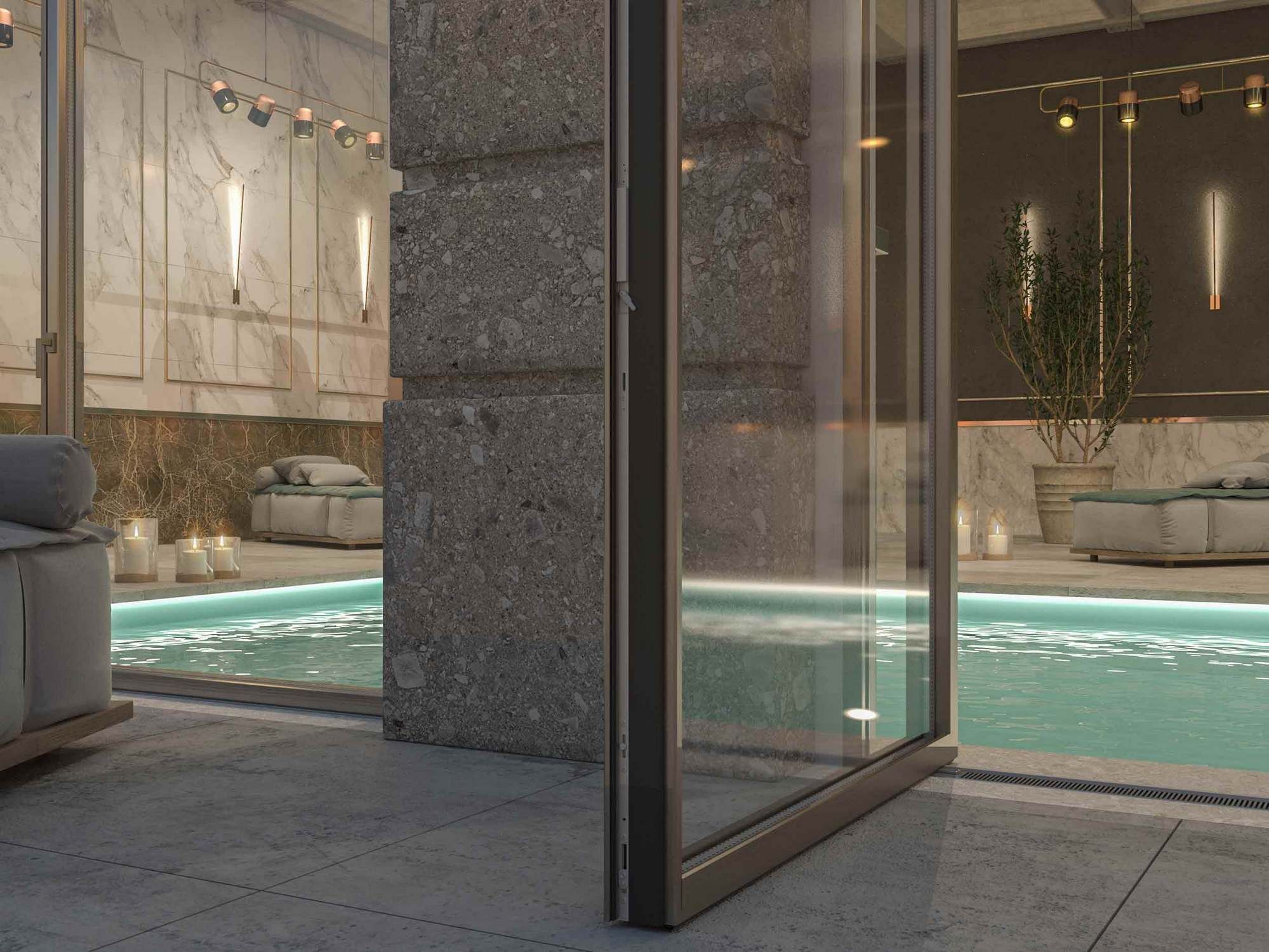 Металлическая поворотная оконная дверь Carminati Skyline System ARCH-00104451 - Вид №5