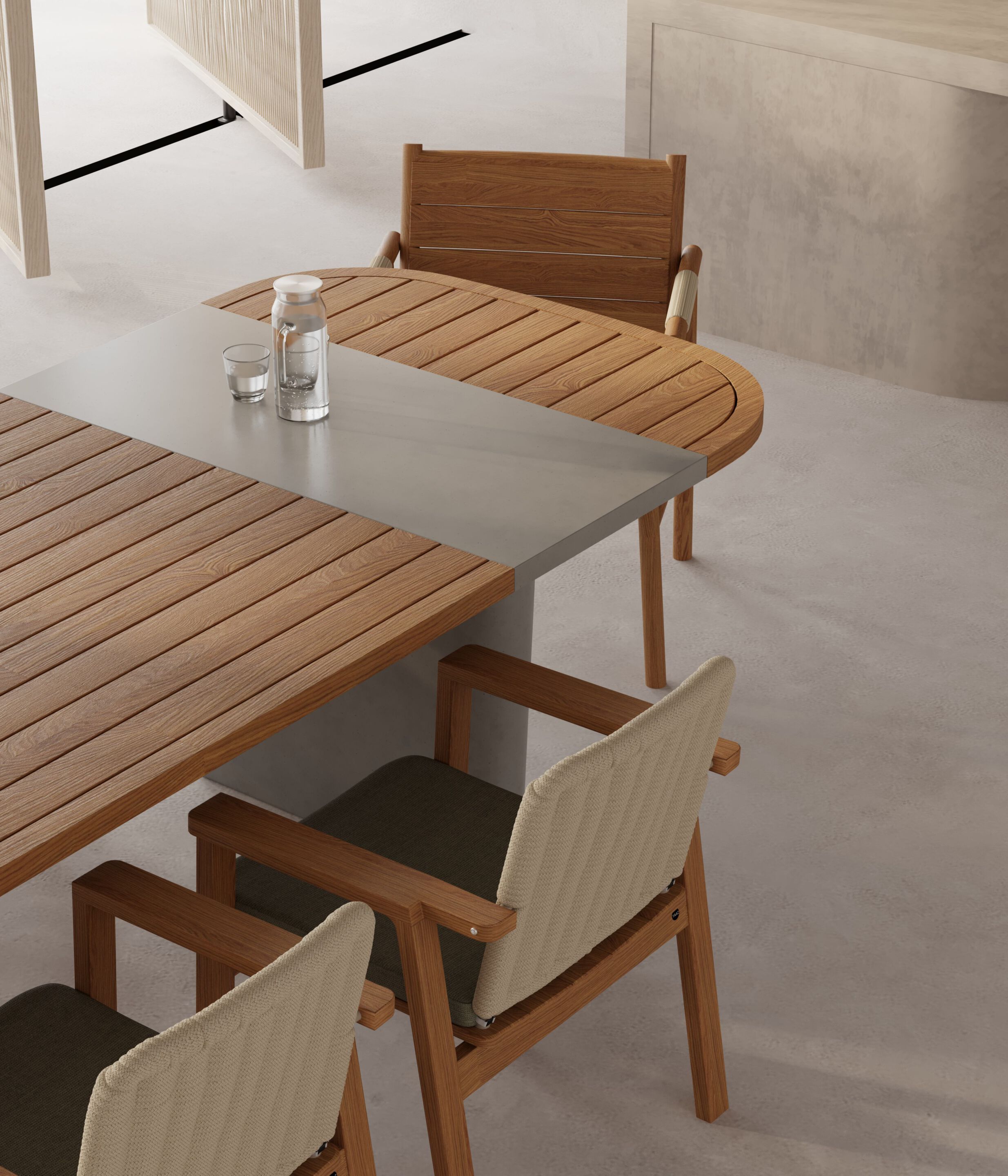 Прямоугольный садовый стол из тикового дерева YAAZ Semt ARCH-00089971 - Вид №2