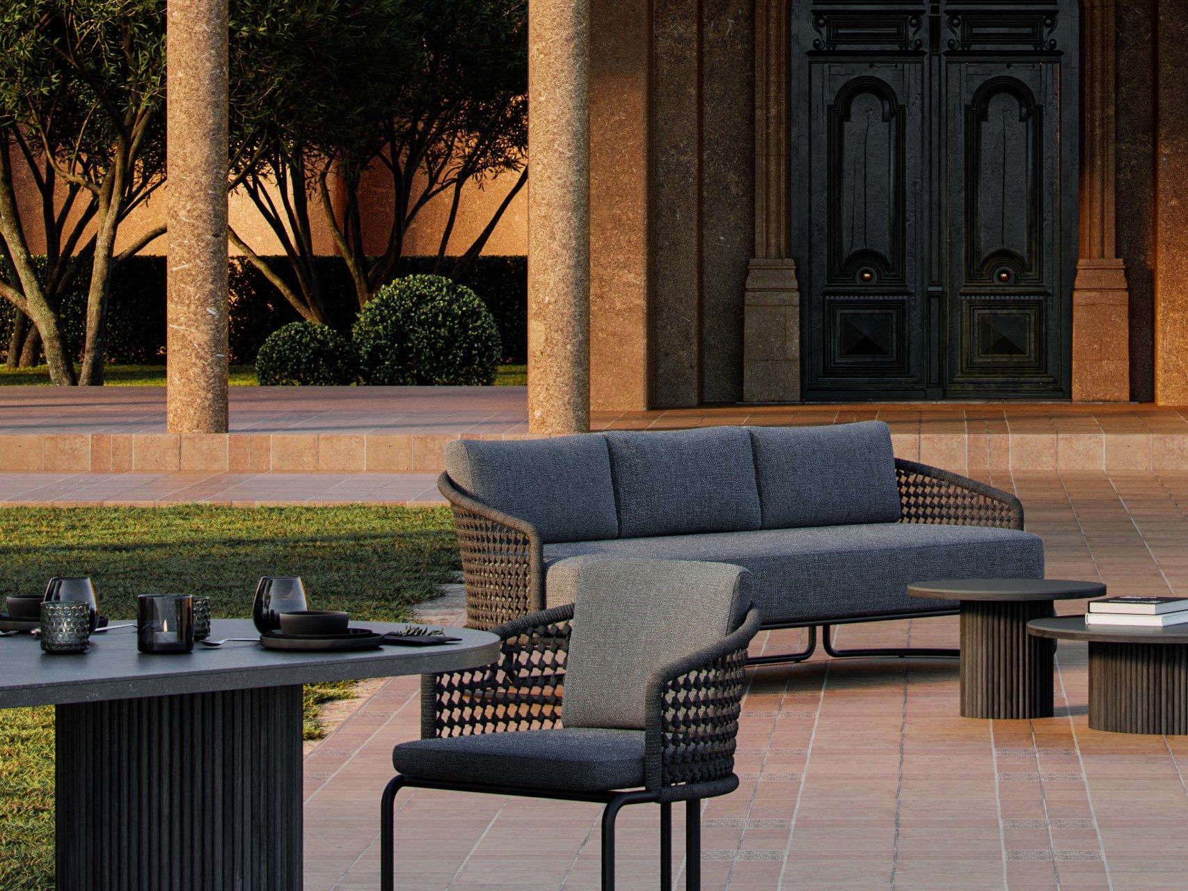 3-местный садовый диван SNOC Pigalle ARCH-00036340 - Вид №5