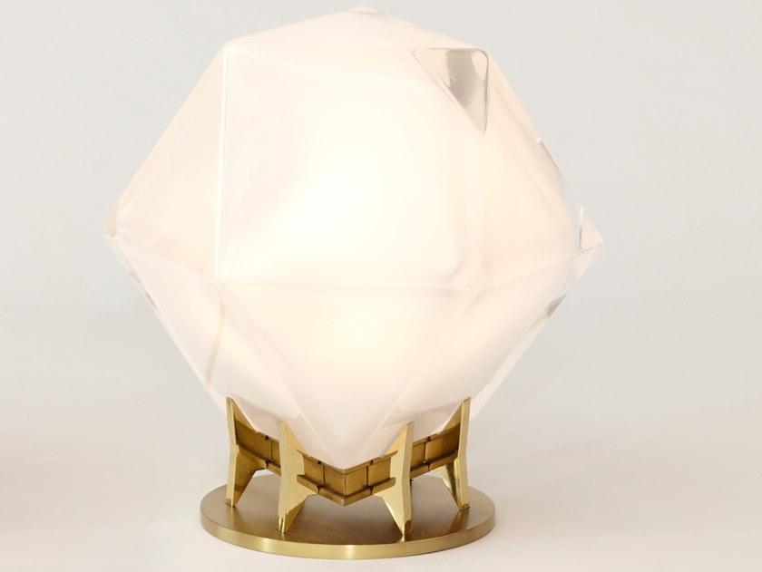 GABRIEL SCOTT Настольная лампа накаливания из дутого стекла Welles sun-id-1384684 - Вид №4