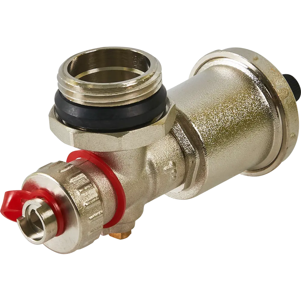 Регулируемый концевой фитинг Rommer с автоматическим воздухоотводчиком 1" 87956067 STLM-0939330