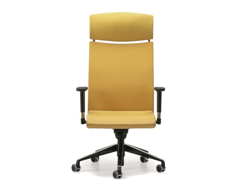 5-спицевое кожаное офисное кресло с подголовником TALIN Avia ARCH-00132075