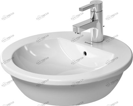 0497470000 Накладная раковина на столешницу  овальная Duravit Darling New