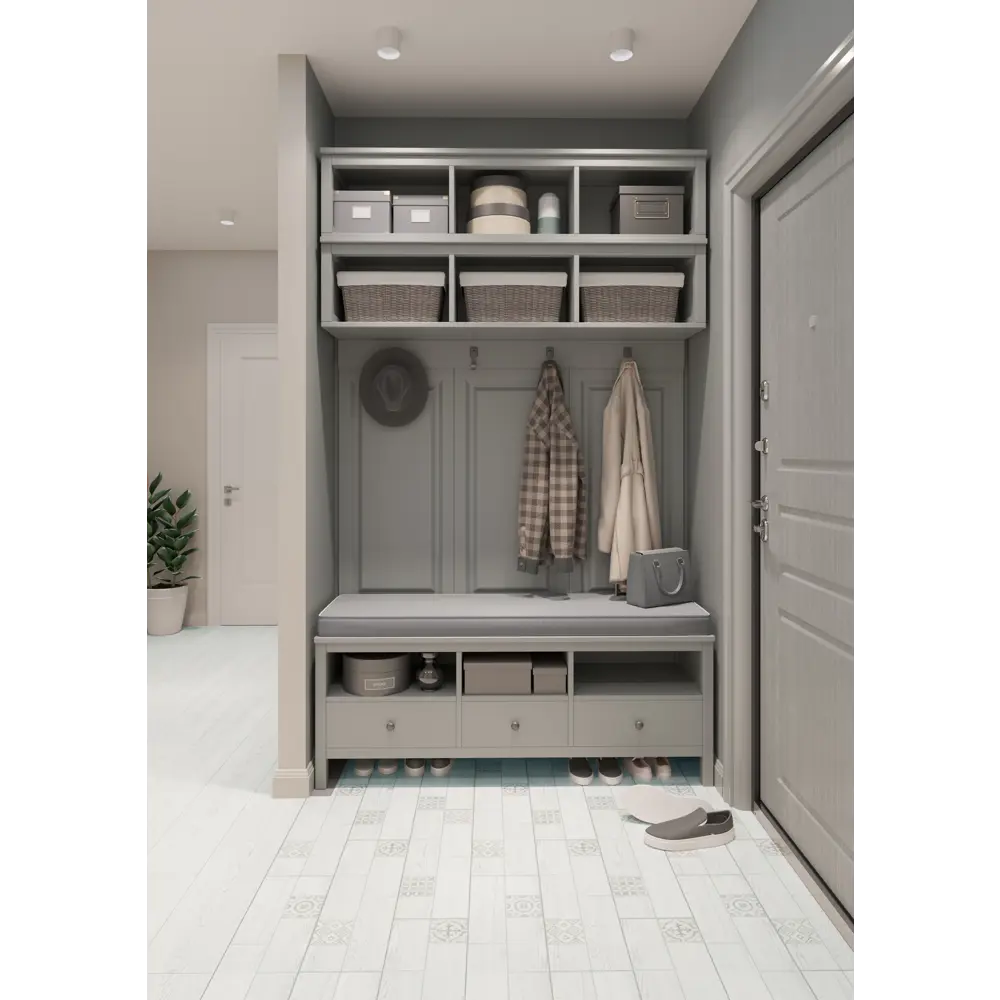 Керамогранит LB Ceramics Брюгген 20x60 см 0.96 м² цвет белый/серый/серебристый 82914946 STLM-2122391 - Вид №6