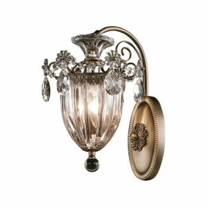 Бра Lightstar Schon 790611 LIGHTSTAR ПОД СТАРИНУ, ФЛОРИСТИКА, ФОНАРЬ 078111 Бронза;прозрачный