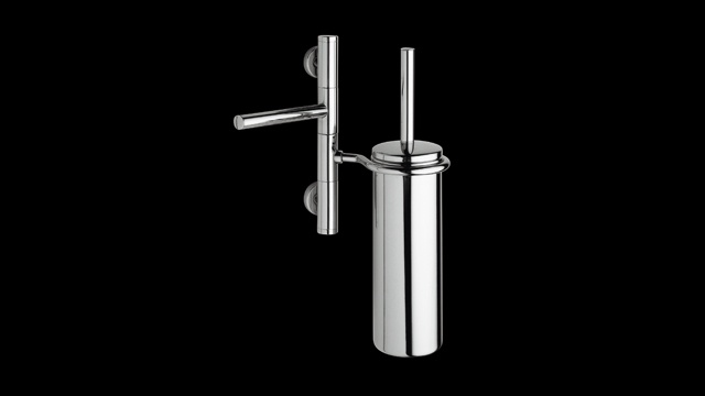 MS445 Стойка подвесная с бумагодержателем и ёршиком bagno&associati Complementi Bagno & Associati