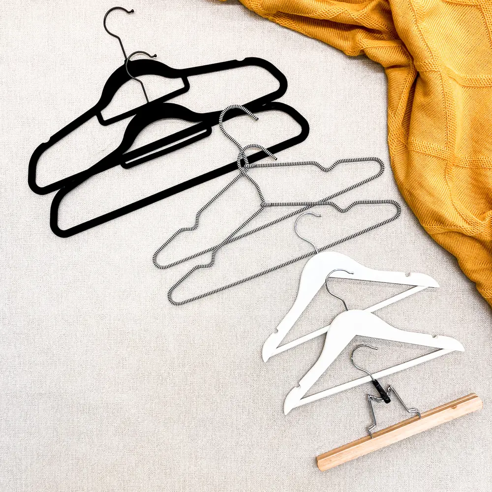 Плечики для одежды KONSENSA 45 см пластик цвет черный Плечики пластиковые STLM-2083379 - Вид №8