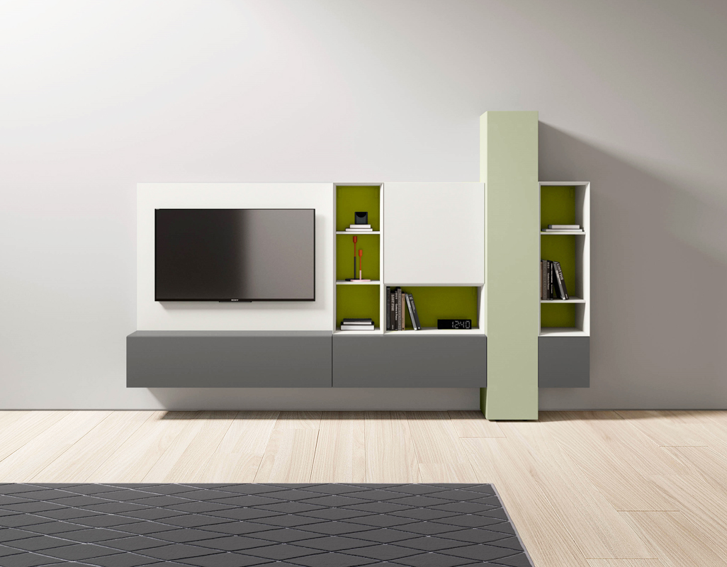 Стенка SPAZIO PIANCA S412 